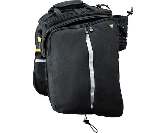 Water bottle holder, shoulder strap, bungee cords, and tail light holder included. Compatible with MTX Quick Track racks. 1195 g/2. 63 lb 16. 6L capacity. Sport type: Cycling.